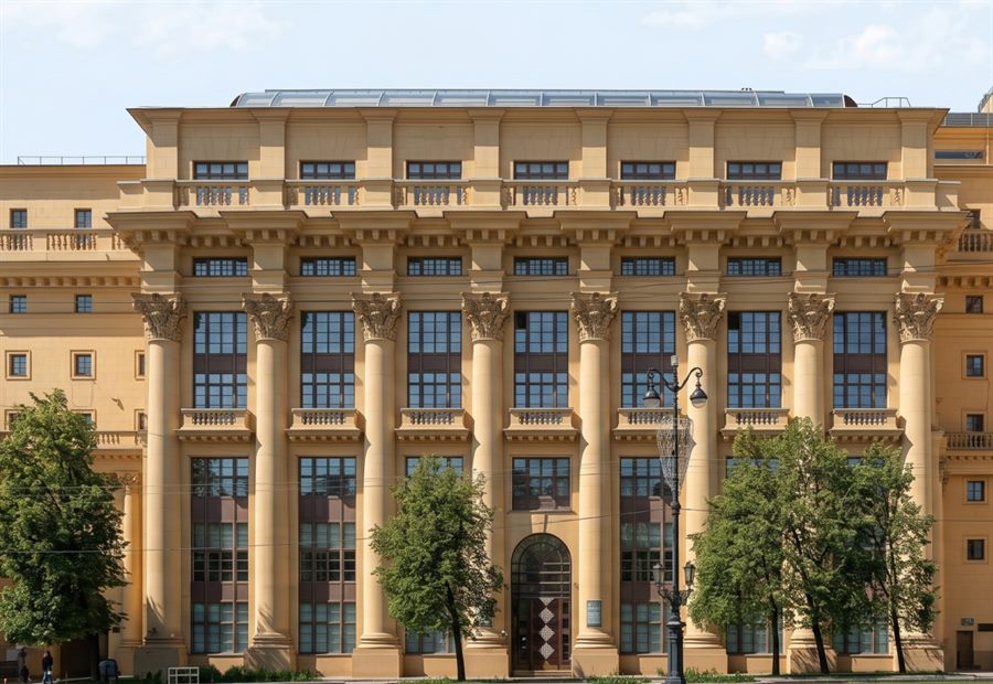 Дом на Моховой — Жолтовский, постконструктивизм